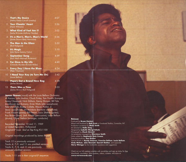 James Brown With Oliver Nelson Conducting Louie Bellson Orchestra : Soul On Top (CD, Album, RE)