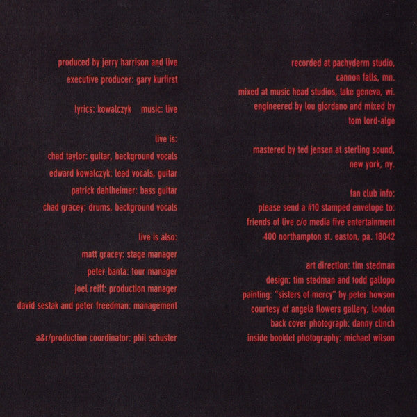 Live : Throwing Copper (CD, Album, UNI)