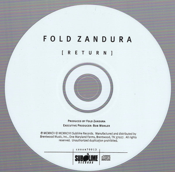Fold Zandura : Return (CD, Album)