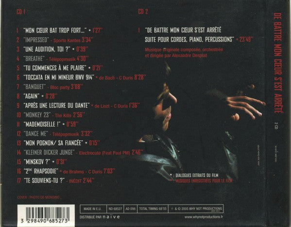 Various : De Battre Mon Cœur S'est Arrêté (Bande Originale Du Film) (2xCD, Comp, Dig)