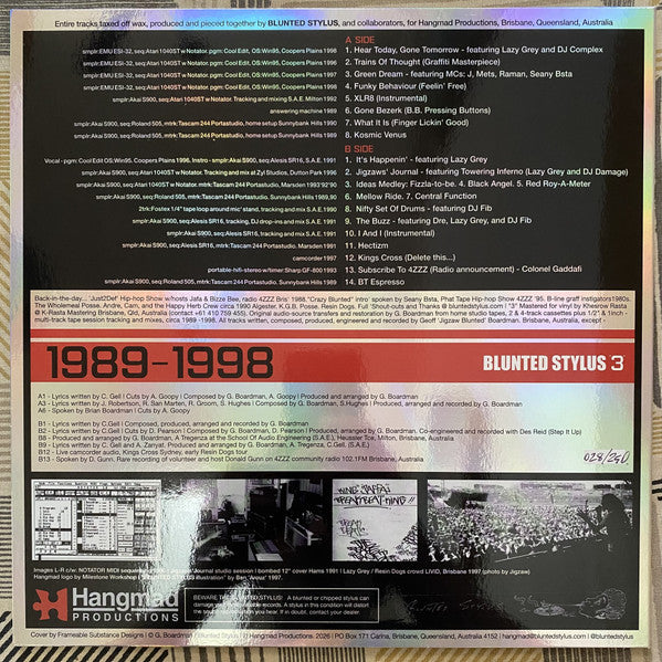 Blunted Stylus : Blunted Stylus 3 (LP, Ltd, Num)