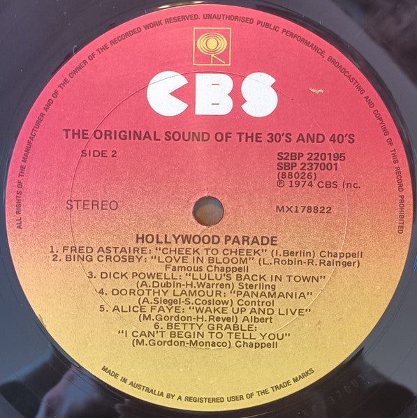 Various : La Veritable Musique Des Annees 30 & 40 - The Original Sound Of "The 30's & 40's" - Hollywood & Broadway Parade (2xLP, Comp, Gat)