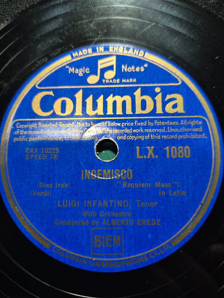 Luigi Infantino : Ingemisco / Agnus Dei (Shellac, 12")