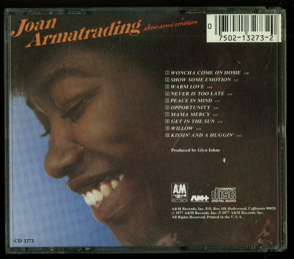 Joan Armatrading : Show Some Emotion (CD, Album, RE)