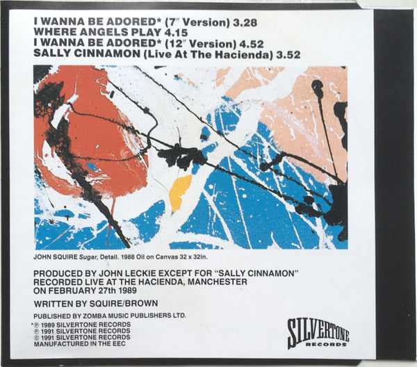 The Stone Roses : I Wanna Be Adored (CD, Single)