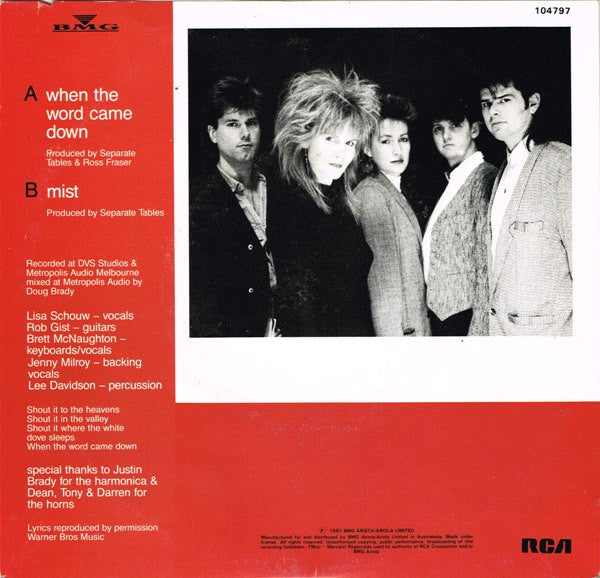 Separate Tables : When The Word Came Down (7")