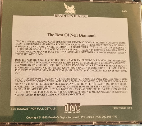 Neil Diamond : The Best Of Neil Diamond  (3xCD, Comp)