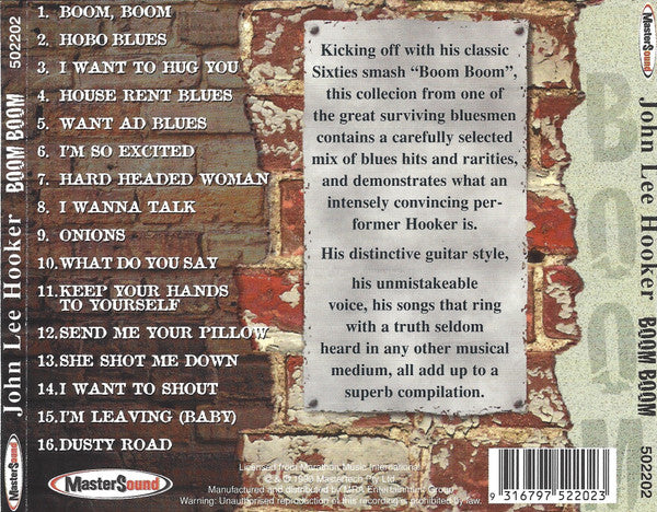 John Lee Hooker : Boom Boom (CD, Comp)