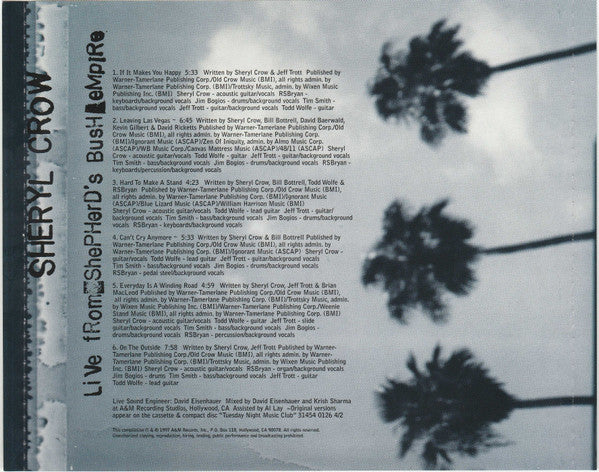 Sheryl Crow : Sheryl Crow - Signature Tour Edition (2xCD, Album)