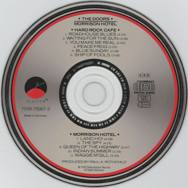 The Doors : Morrison Hotel (CD, Album, RE, RM)