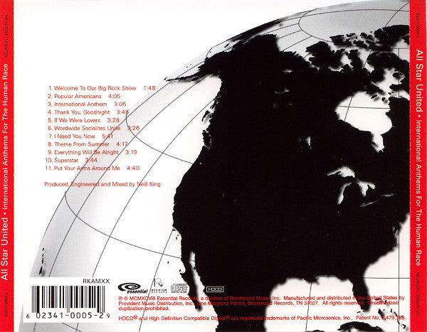 All Star United : International Anthems For The Human Race (HDCD, Album)
