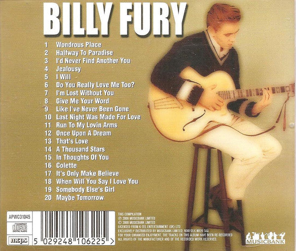 Billy Fury : Billy Fury (CD, Album)