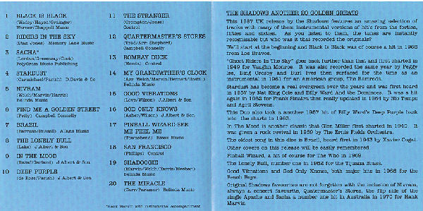 The Shadows : Another 20 Golden Greats (CD, Comp, RE)