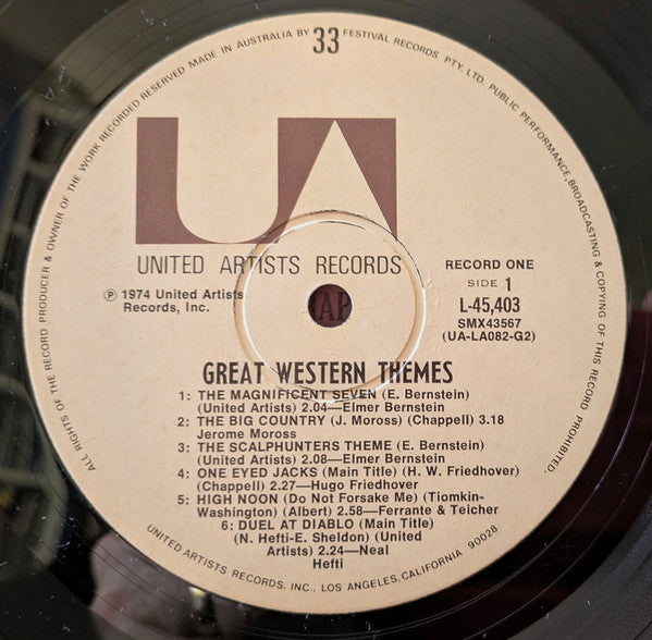 Various : Great Western Themes (2xLP, Comp, Gat)