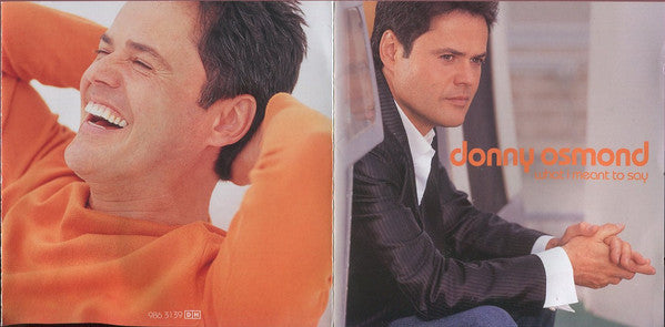Donny Osmond : What I Meant To Say (CD, Album)