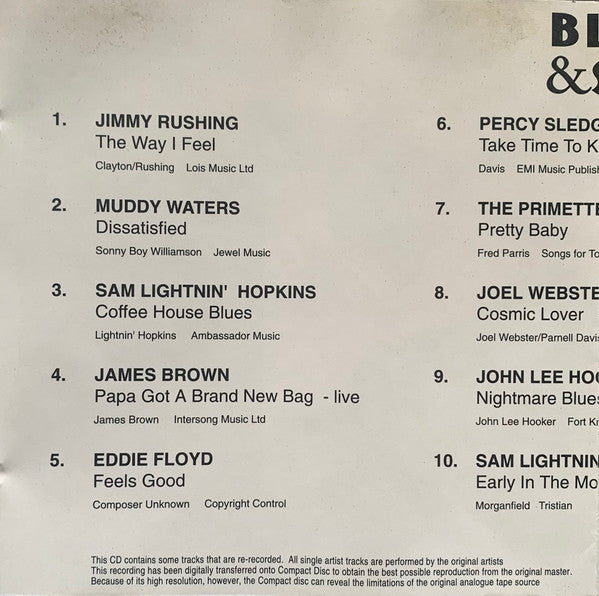 Various : Blues & Soul Volume Four (CD, Comp)