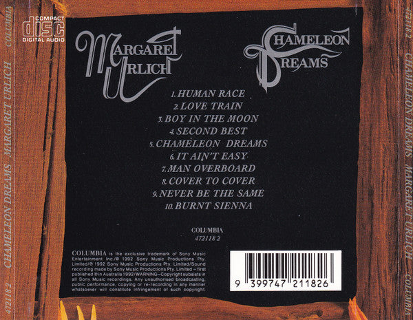 Margaret Urlich : Chameleon Dreams (CD, Album, RE + CD, Bon + Ltd)