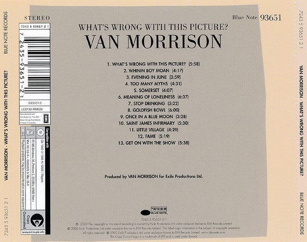 Van Morrison : What's Wrong With This Picture? (CD, Album, Copy Prot.)