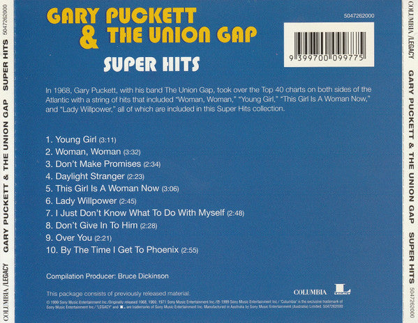 Gary Puckett & The Union Gap : Super Hits (CD, Comp)