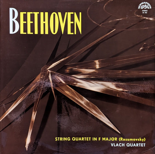 Beethoven*, Vlach Quartet : String Quartet In F Major (Rasumovsky) (LP, RE)