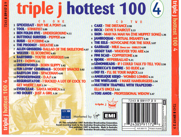 Various : Triple J Hottest 100 4 (2xCD, Comp)