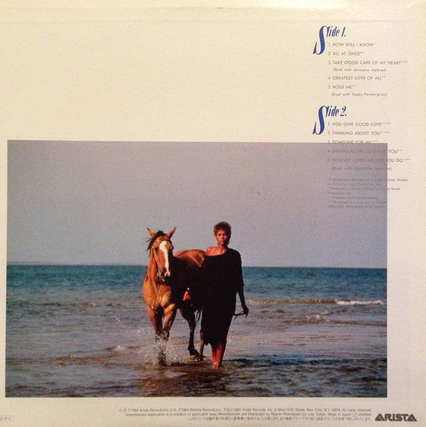 Whitney Houston : Whitney Houston = そよ風の贈りもの (LP, Album, RP)