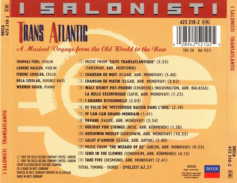 I Salonisti : Trans Atlantic (CD, Album)