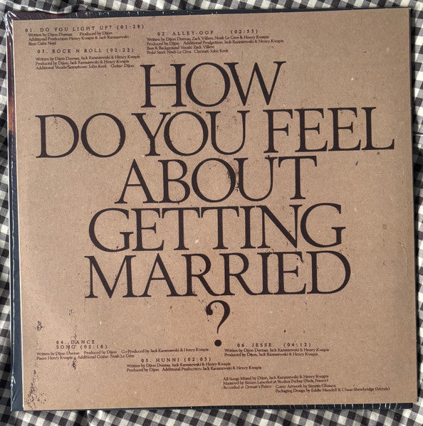 Dijon (7) : How Do You Feel About Getting Married (12", EP, RSD, RE, Bri)