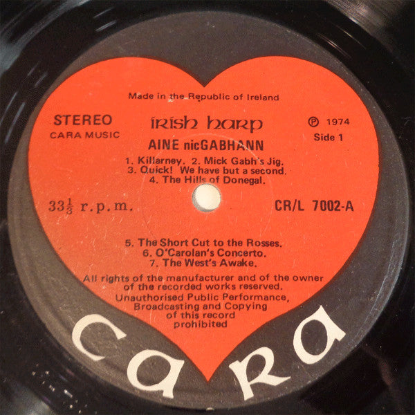 Áine NicGabhann* : Irish Harp (LP)
