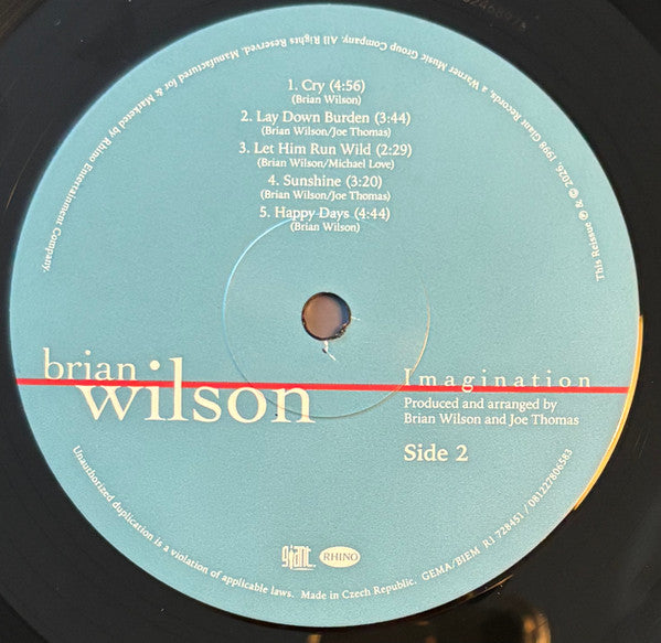 Brian Wilson : Imagination (LP, Album, RSD, RE)
