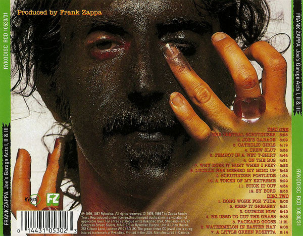 Frank Zappa : Joe's Garage Acts I, II & III (2xCD, Comp, RE, RM)