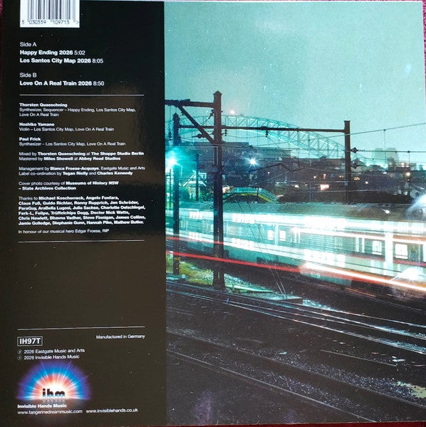 Tangerine Dream : Night Trains & Cityscapes (12", RSD, Single, Ltd, Cle)