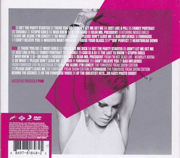 P!NK : Greatest Hits... So Far!!! (CD, Comp + DVD-V, NTSC + Dlx, Dig)