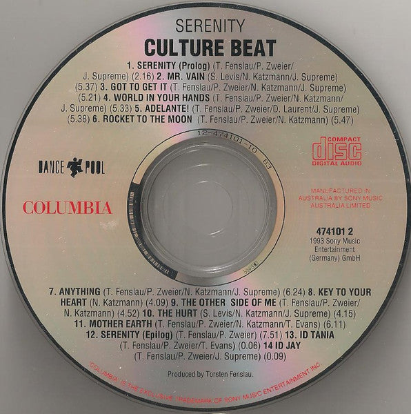 Culture Beat : Serenity (CD, Album)