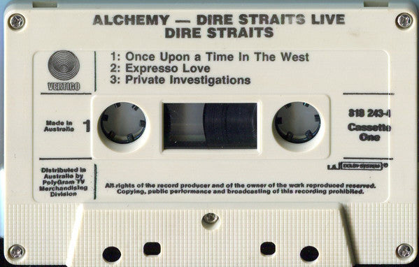 Dire Straits : Alchemy - Dire Straits Live (2xCass, Album, Dol)