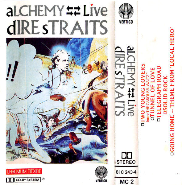 Dire Straits : Alchemy - Dire Straits Live (2xCass, Album, Dol)