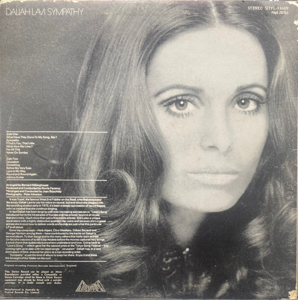 Daliah Lavi : Sympathy (LP, Album)