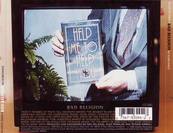 Bad Religion : No Substance (CD, Album)