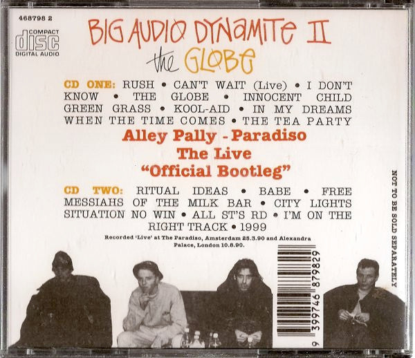 Big Audio Dynamite II : The Globe / Alley Pally - Paradiso (The Live "Official Bootleg") (CD, Album + CD, Album, Ltd)