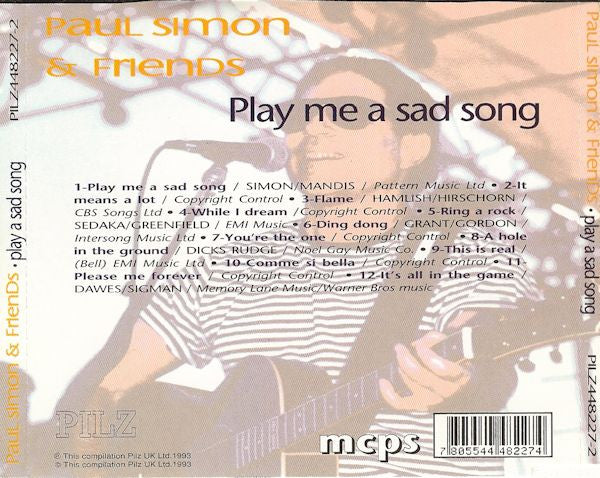 Various : Paul Simon & Friends - Play Me A Sad Song (CD, Comp)