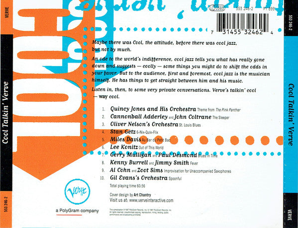 Various : Cool Talkin' Verve (CD, Comp)