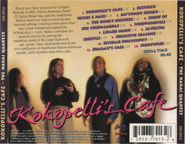 R. Carlos Nakai, The R. Carlos Nakai Quartet : Kokopelli's Cafe (CD, Album)