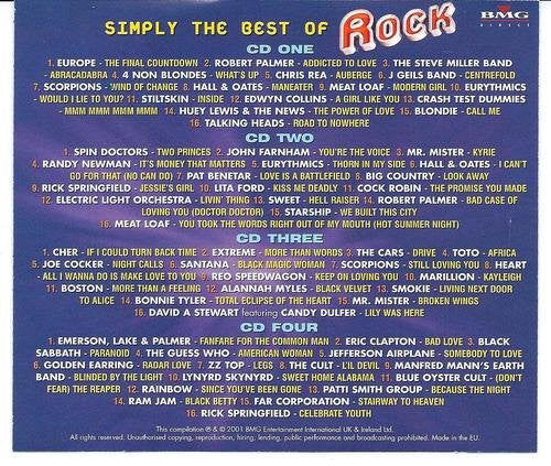 Various : Simply The Best Of Rock (4xCD, Comp)