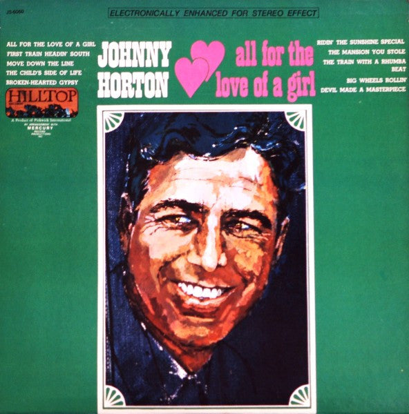Johnny Horton : All For The Love Of A Girl (LP, Comp, RE)