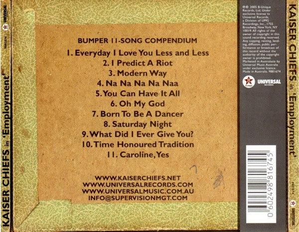Kaiser Chiefs : Employment (CD, Album)