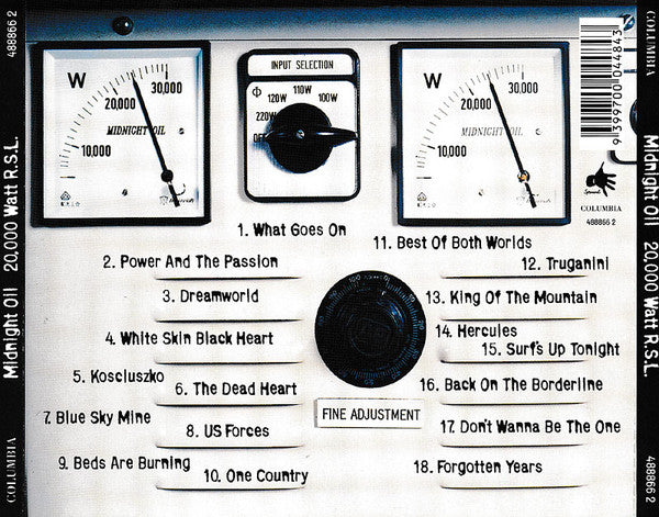 Midnight Oil : 20,000 Watt R.S.L. (CD, Comp, RM)