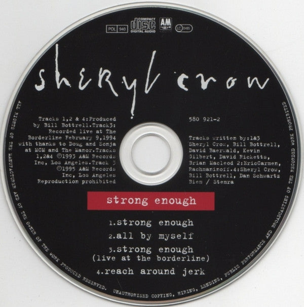 Sheryl Crow : Strong Enough (CD, Single)