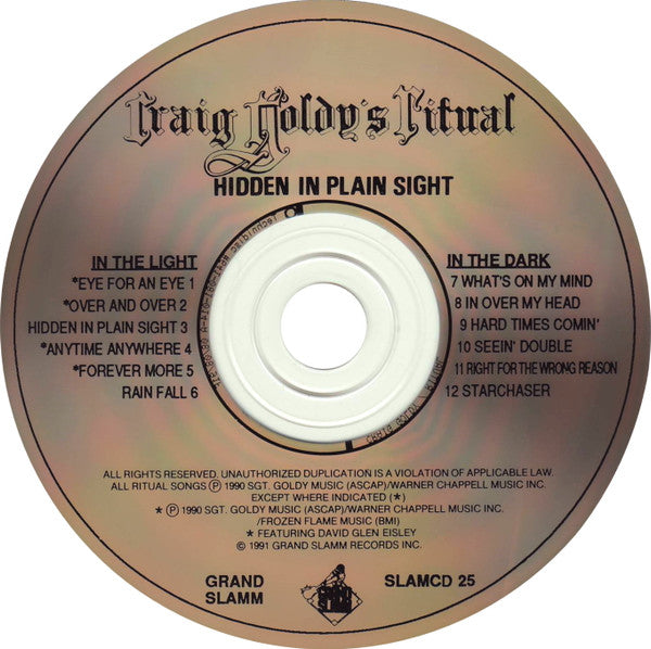 Craig Goldy's Ritual : Hidden In Plain Sight (CD, Album)