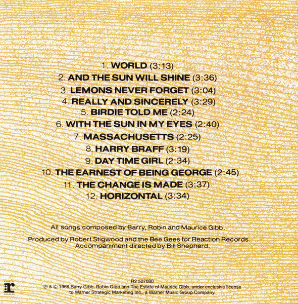 Bee Gees : Horizontal (CD, Album, RE, WEA)