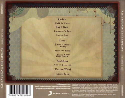 Katie Noonan And The Captains (2) : Emperor's Box (CD, Album)